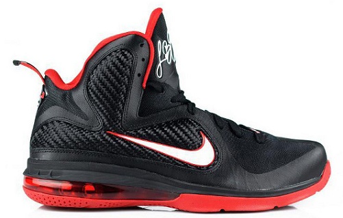 Nike LeBron 9 Black/Varsity Red - More 