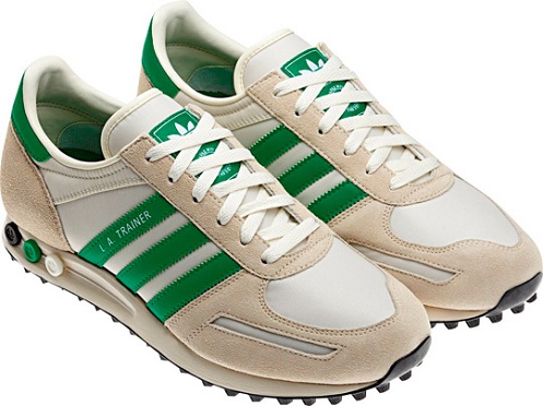 adidas la trainer green white