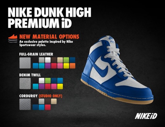 Nike Dunk High Premium iD - New Options 