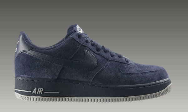 navy blue suede air force ones