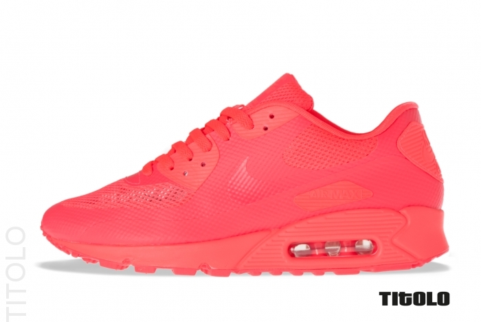 all red nike air max 90 hyperfuse
