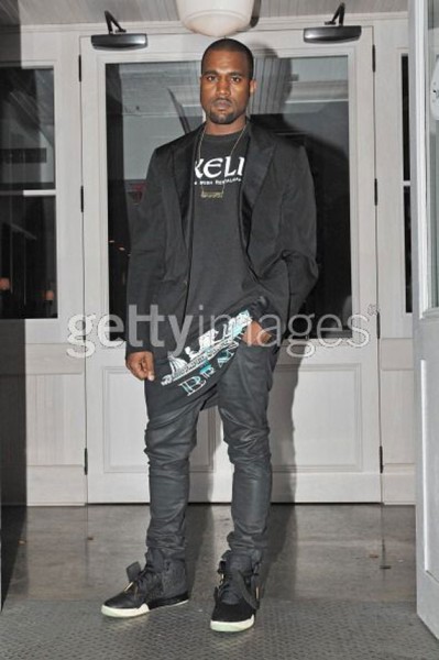 Celebrity Sneaker Watch: Kanye West Spotted in Nike Air Yeezy 2