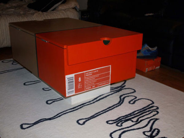 Nike Shoe Box Coffee Table | SneakerFiles
