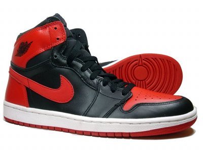 black and red retro 1s