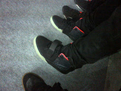 Nike Air Yeezy 2 'Black/Solar Red 
