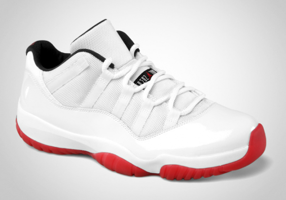 low top red and white 11s