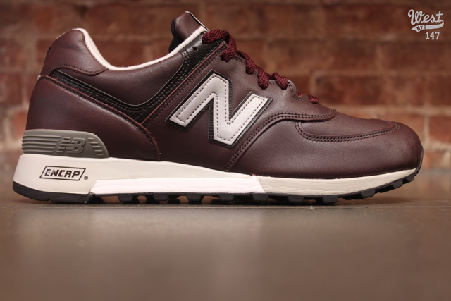 new balance with leather