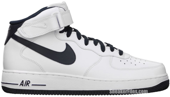 air force 1 mid white and black