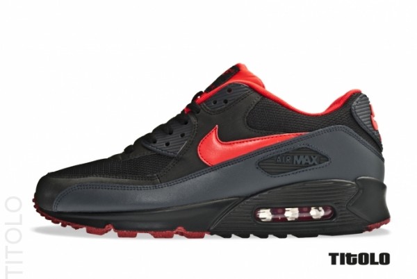 red and black air max 90s