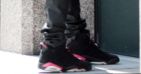 Kanye West in the Air Jordan 6 'Infrared' in NYC- SneakerFiles