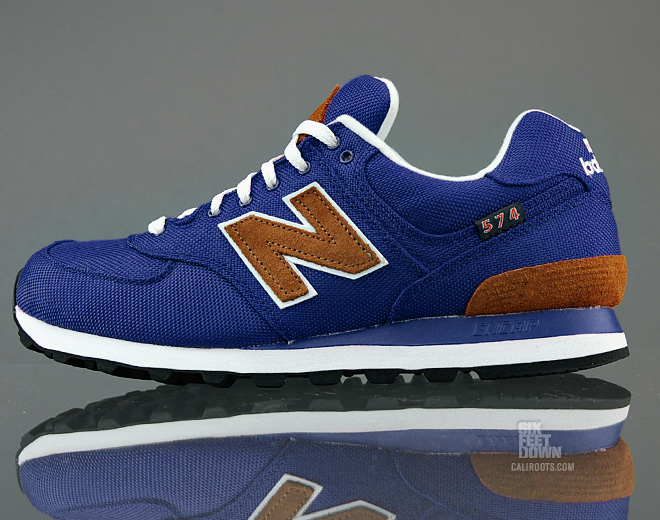 new balance 574 navy blue and brown
