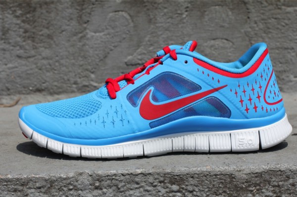 Nike Free Run+ 3 'Blue Glow/University Red'- SneakerFiles