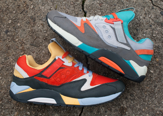 packer shoes x saucony grid 9000 for sale