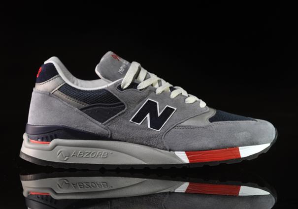 New Balance 998 'Made In USA' 998 - Grey/Navy-Red- SneakerFiles