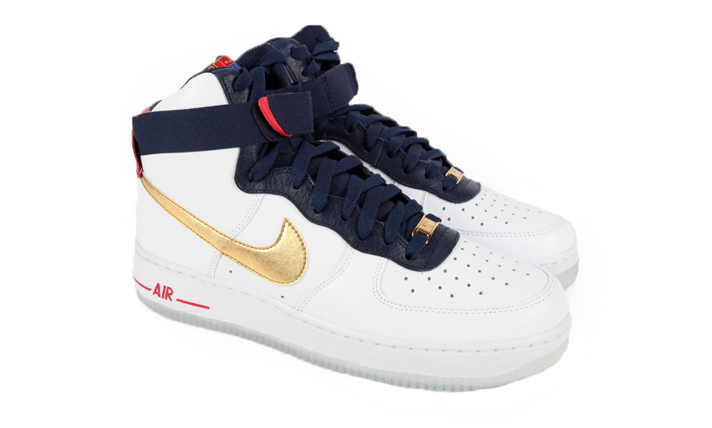 Nike Air Force 1 Hi Premium ‘Olympic’ at Bodega