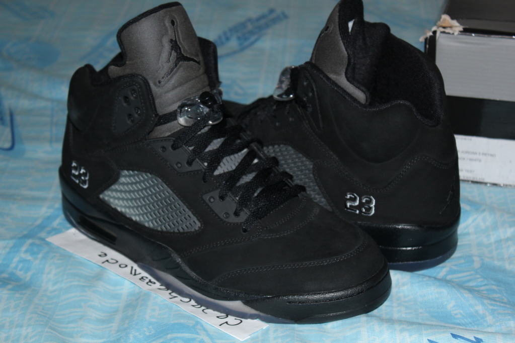 new all black jordan 5s | www 