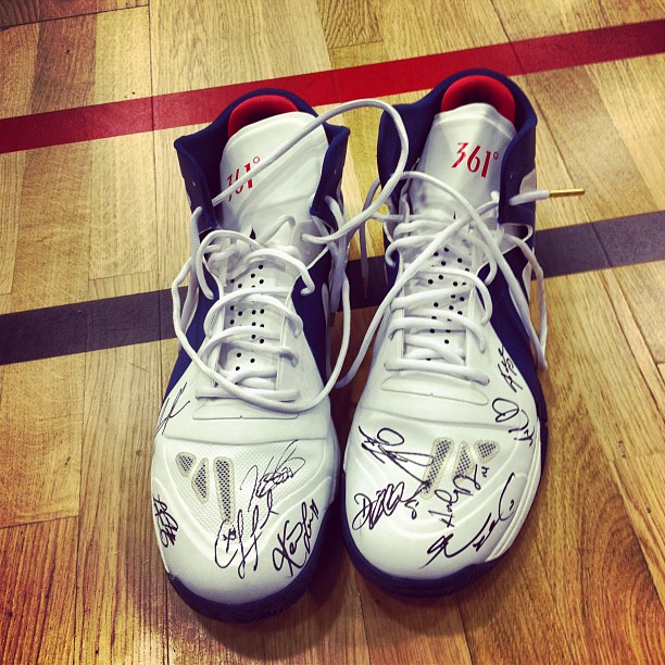 Kevin Love’s Autographed ‘USA’ 361° Sneakers