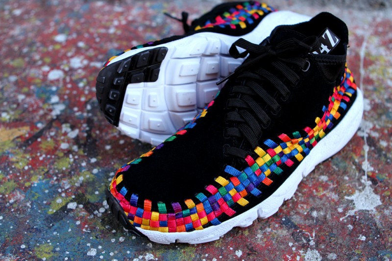 Nike Air Footscape Woven Chukka Premium QS Rainbow ‘Black/Black-White ...