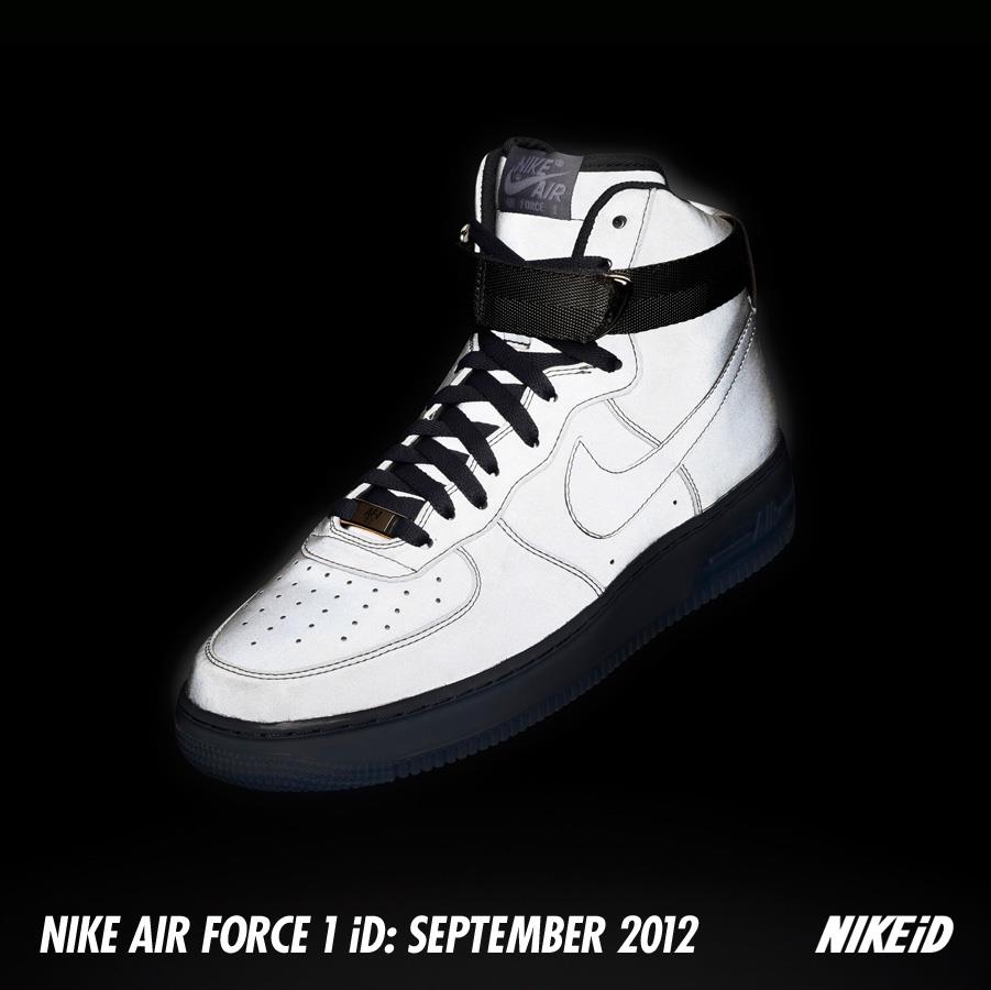 reflective air force 1 high top