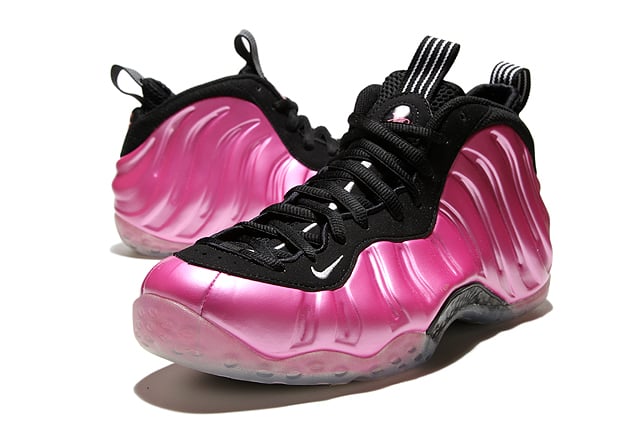 pink and grey foamposites