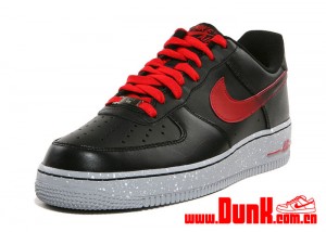 red and black nike air force 1 low