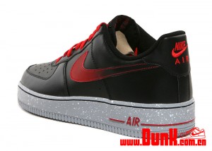 nike air force 1 mens red and black