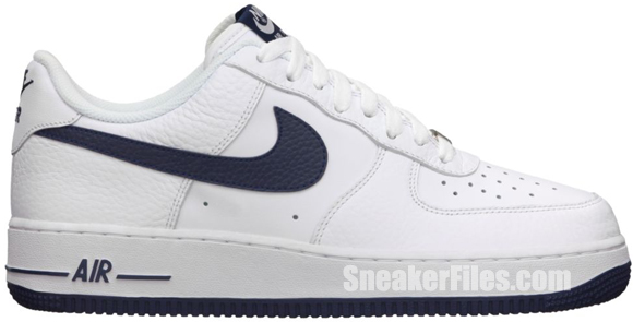 navy and white air force 1
