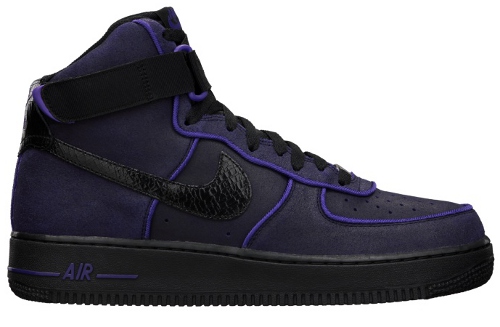 Release Reminder: Nike Air Force 1 High 'Black/Black-Court Purple ...