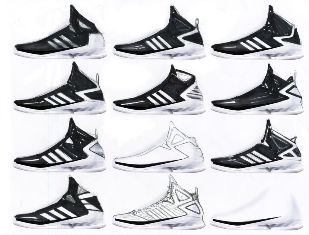 adidas shoe sketch