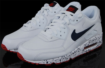 Nike Euro Champs Air Max 90 Premium – White / Navy / Red