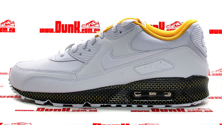 Nike Air Max 90 – White / White – Varsity Maize