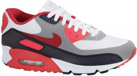 Nike Air Max 90 EX White/Sport Red-Anthracite