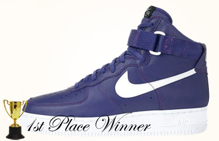 Official Winner NYC: Purple Nike Air Force 1 High 1993