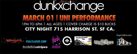 Dunkxchange San Francisco March 1st