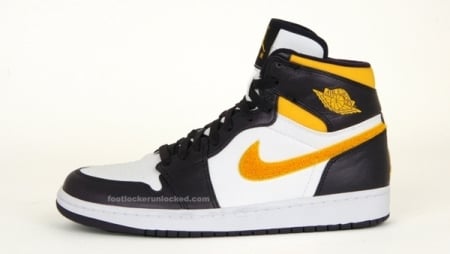 Air Jordan I (1) Black/White/Varsity Maize