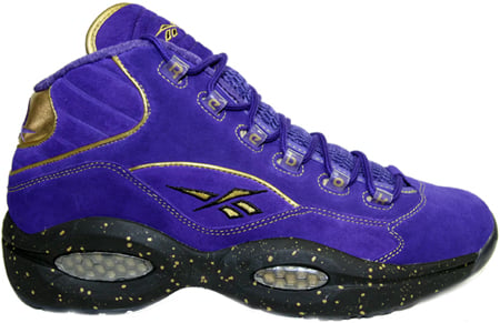 Reebok Question Mid Blue / Black / Gold