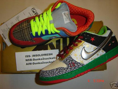 nike sb what the dunk