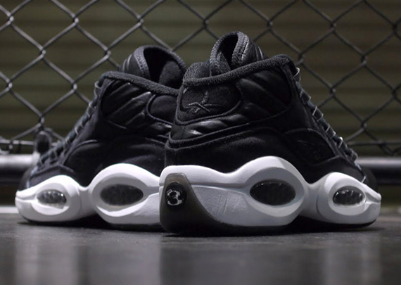reebok question mid black and white