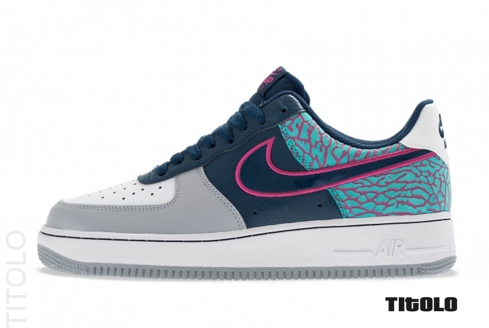 nike air force 1 navy and pink