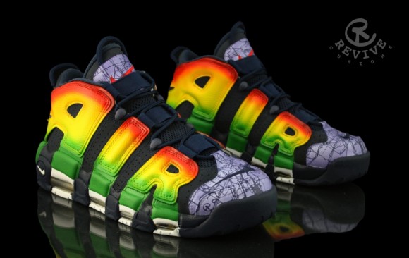 Nike Air More Uptempo “Popular Myth and Destruction of Sodom” by Revive  Customs- SneakerFiles