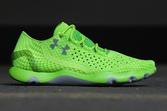 neon green under armour shoes