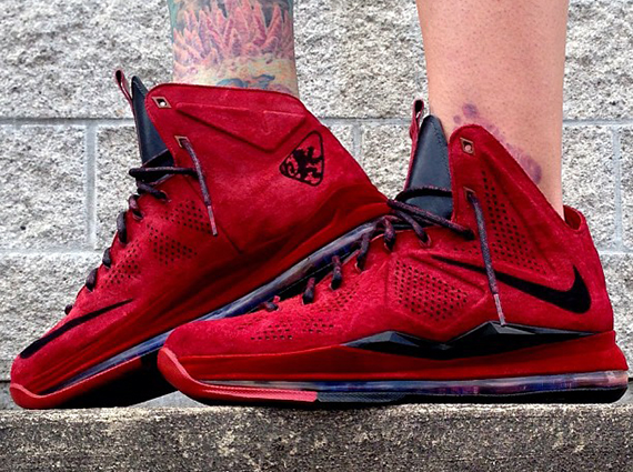 Nike LeBron X EXT “Red Wine Suede 