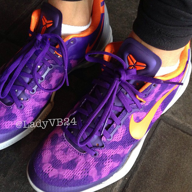 Kobe Bryant’s Wife, Vanessa, Debuts New Nike Kobe VIII (8) System ‘Purple/Orange’