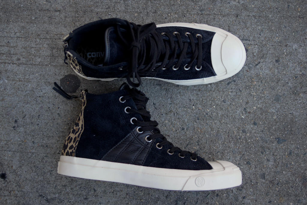 INVINCIBLE x Converse First String Jack Purcell Johnny 'Black/Leopard ...