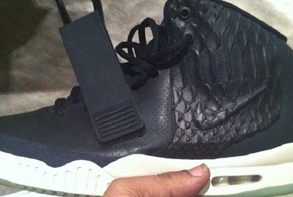 Nike Air Yeezy 2 Black Leather Sample First Yeezy 2 Ever Sneakerfiles