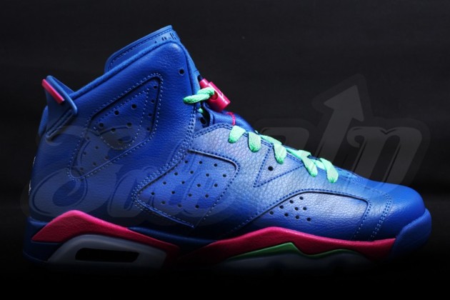 Air Jordan Vi 6 Gs Royal Purpleneon Pink Lime Green New Images Sneakerfiles 0015