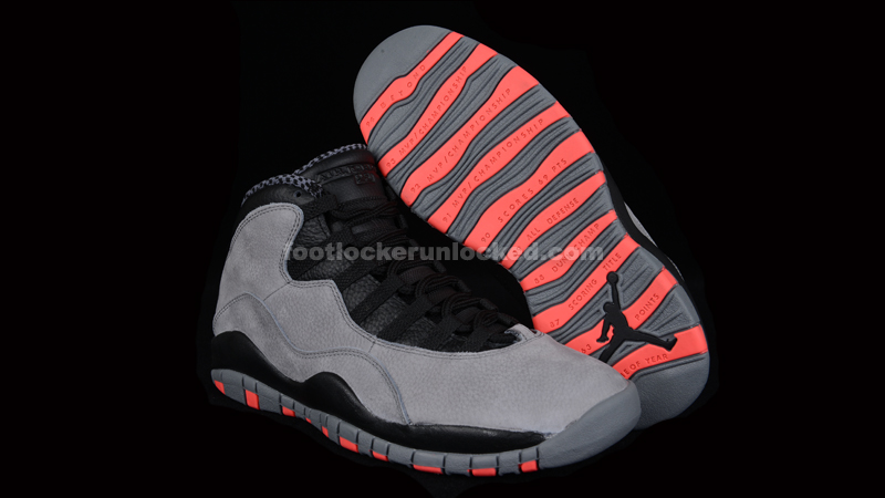 Air Jordan X (10) 'Cool Grey/Infrared 