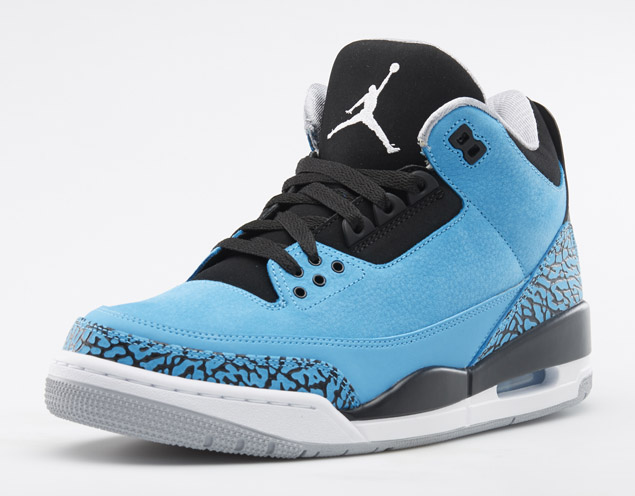 baby blue and white jordans 3