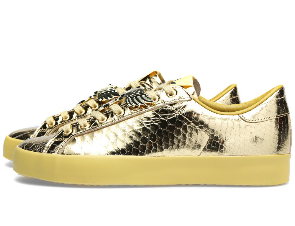 Jeremy Scott x adidas Originals Rod Laver 'Metallic Gold' | SneakerFiles