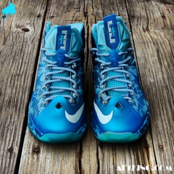 Nike LeBron X 'Chill Blue Camo' Customs by Gourmet Kickz | SneakerFiles